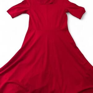 Red lands end dress reddress
